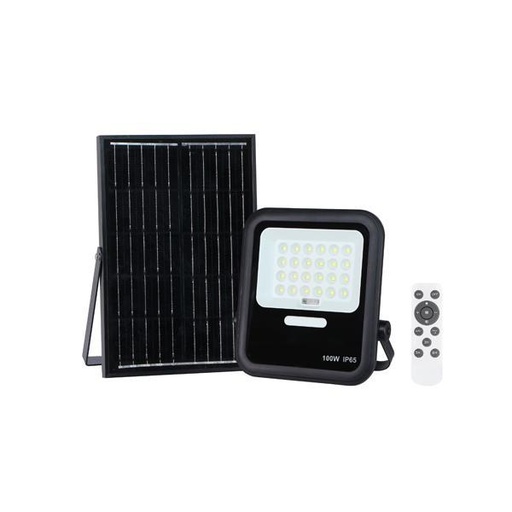 [E.147-69572] PROYECTOR LED SMD SOLAR 200W IP65 4000K NEGRO PLUS