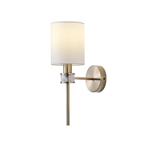 [E.144-24060] APLIQUE DE PARED METAL 1xE14 MAX 15W 190x120x370mm ESTAMPADO DE MÁRMOL ARTE ILLUMINA TIMELESS